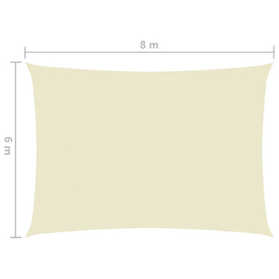 Aurinkopurje Oxford-kangas suorakaide 6x8 m kerma