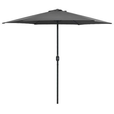Aurinkovarjo alumiinitanko 270x246 cm antrasiitti