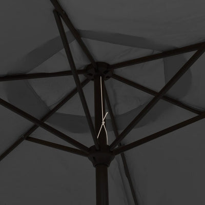 Aurinkovarjo metallirunko 300 cm antrasiitti