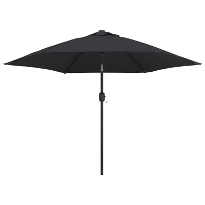 Aurinkovarjo metallirunko 300 cm musta