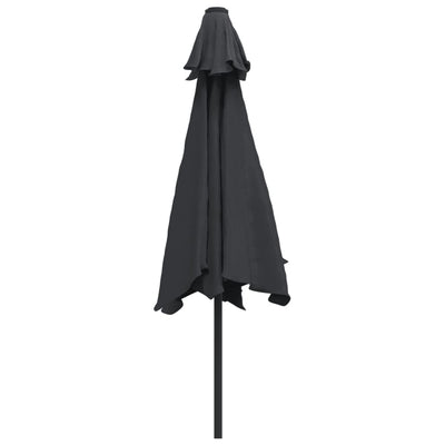 Aurinkovarjo metallirunko 300 cm musta