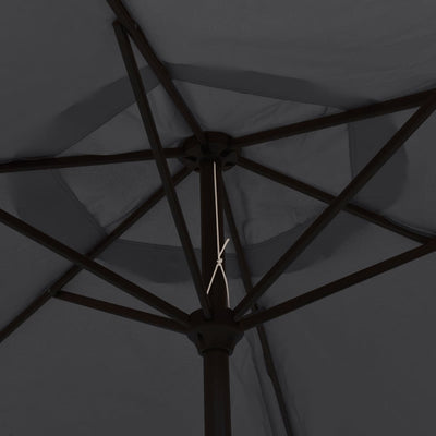 Aurinkovarjo metallirunko 300 cm musta