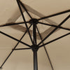 Aurinkovarjo metallirunko 300x200 cm harmaanruskea