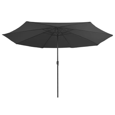 Aurinkovarjo metallirunko 390 cm antrasiitti