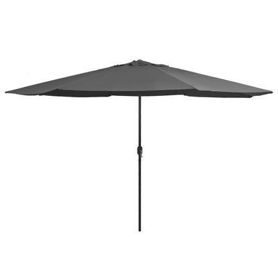 Aurinkovarjo metallirunko 390 cm antrasiitti