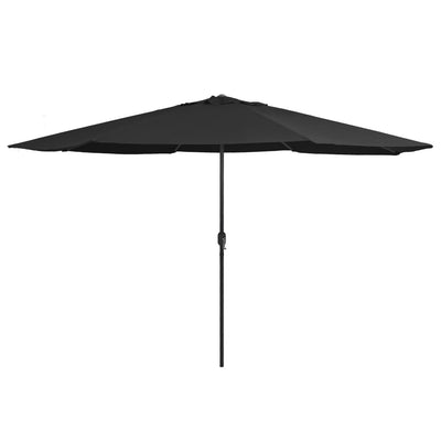 Aurinkovarjo metallirunko 390 cm musta