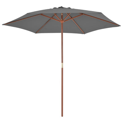 Aurinkovarjo puurunko 270 cm antrasiitti
