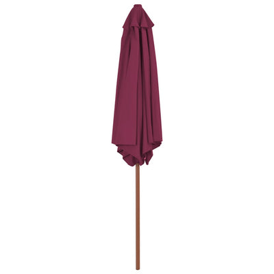 Aurinkovarjo puurunko 270 cm viininpunainen
