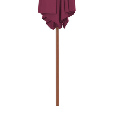 Aurinkovarjo puurunko 270 cm viininpunainen