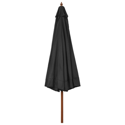 Aurinkovarjo puurunko 330 cm antrasiitti