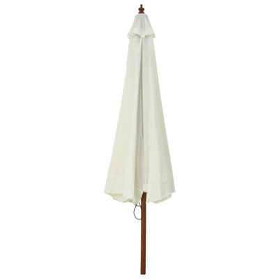 Aurinkovarjo puurunko 330 cm hiekanvalkoinen