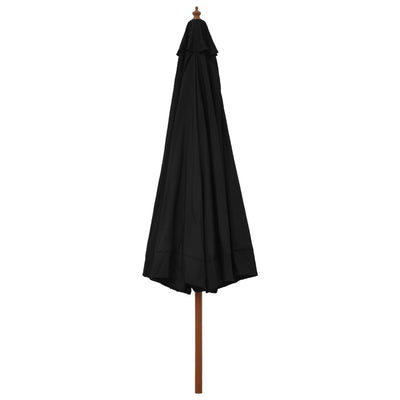 Aurinkovarjo puurunko 330 cm musta