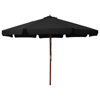 Aurinkovarjo puurunko 330 cm musta
