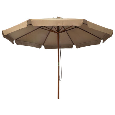 Aurinkovarjo puurunko 330 cm ruskeanharmaa