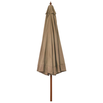Aurinkovarjo puurunko 330 cm ruskeanharmaa