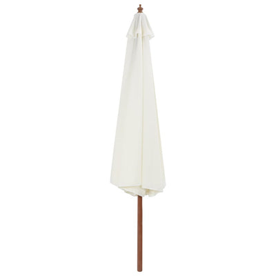Aurinkovarjo puurunko 350 cm hiekanvalkoinen