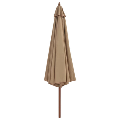 Aurinkovarjo puurunko 350 cm ruskeanharmaa