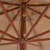 Aurinkovarjo puurunko 350 cm ruskeanharmaa
