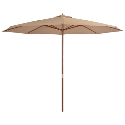 Aurinkovarjo puurunko 350 cm ruskeanharmaa