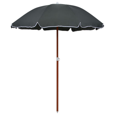 Aurinkovarjo terästanko 180 cm antrasiitti