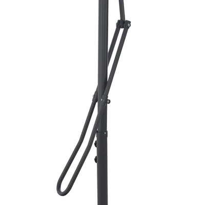 Aurinkovarjo terästanko 300 cm harmaanruskea