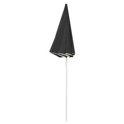 Aurinkovarjo terästanko antrasiitti 180 cm