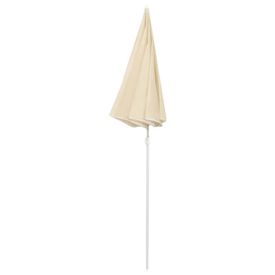 Aurinkovarjo terästanko hiekka 180 cm
