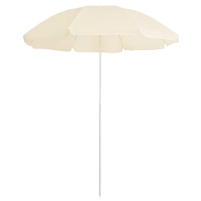 Aurinkovarjo terästanko hiekka 180 cm