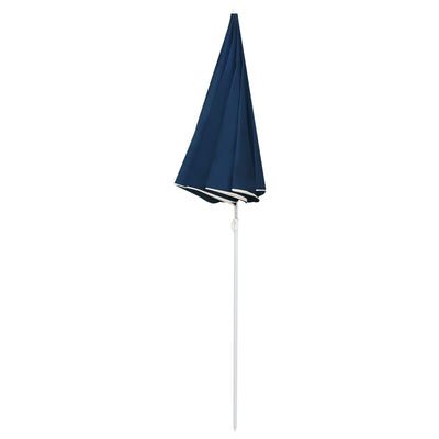 Aurinkovarjo terästanko sininen 180 cm