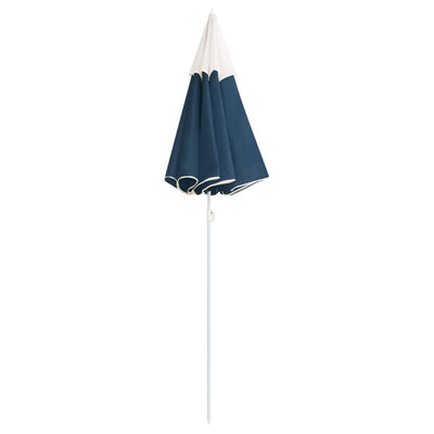 Aurinkovarjo terästanko sininen 180 cm