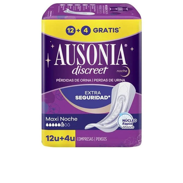 Ausonia Discreet Maxi Night Incontinence Pads 16 U | Vuodevaatteet.fi