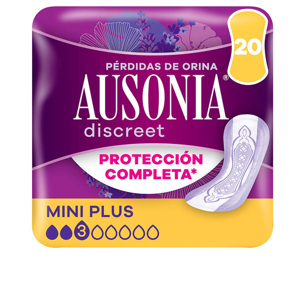 Ausonia Discreet Mini Plus Incontinence Pads 20 Units | Vuodevaatteet.fi