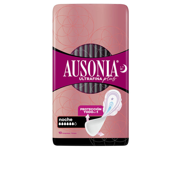 Ausonia ultrafina plus yösidetyynyt siivillä 10 kpl | Vuodevaatteet.fi