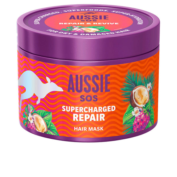 Aussie SOS Supercharged Repair hiusnaamio 500 ml | Vuodevaatteet.fi