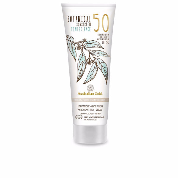 Australian Gold Botanical spf50 sävytetty kasvovoide #fair-light | Vuodevaatteet.fi