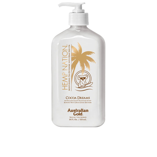 Australian Gold Hemp Nation Cocoa Moisturizer Tan Extend 535 Ml | Vuodevaatteet.fi