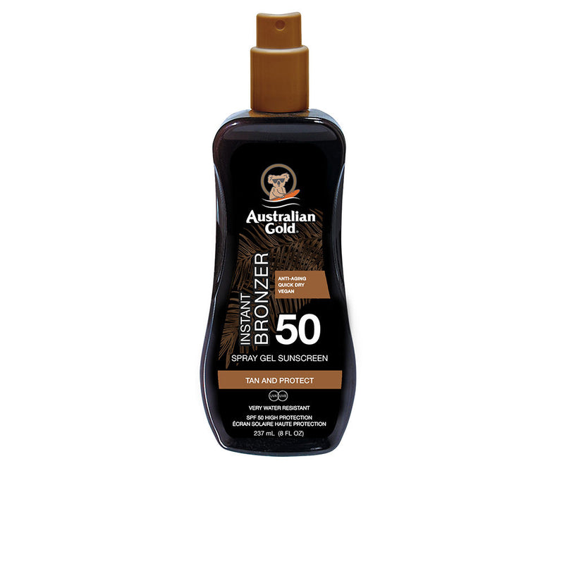 Australian Gold Sunscreen Spf50 Spray Gel With Instant Bronzer 237 Ml | Vuodevaatteet.fi