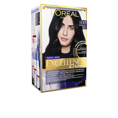 Excellence brunette tinte #100-todellinen musta 192 ml - L'ORÉAL PARIS