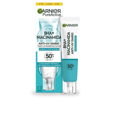 Pure active bha + niacinamide anti-blemish fluid spf50+ 40 ml - GARNIER
