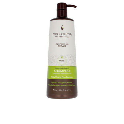 Weightless moisture shampoo 1000 ml - MACADAMIA