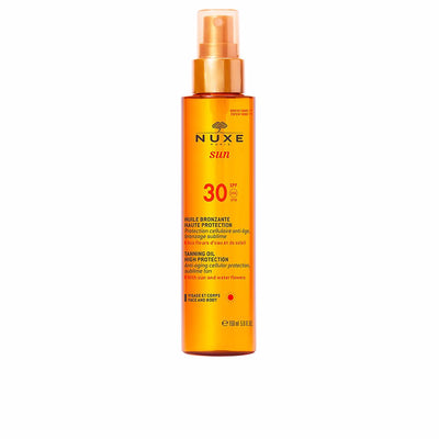 Nuxe sun rusketusöljy kasvoille ja vartalolle spf30 150 ml - NUXE
