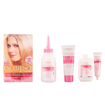 Excellence creme väriaine #10 erittäin vaalea blondi 192 ml - L'ORÉAL PARIS