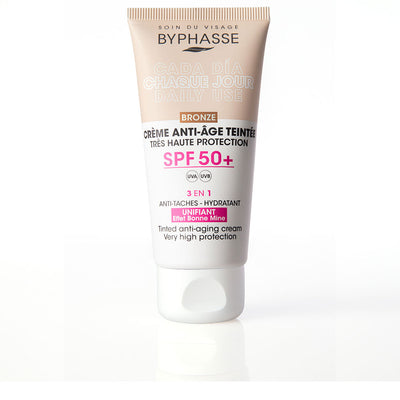 Anti-Aging Facial Cream With Color Spf50+ #Bronze 50 Ml