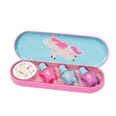 Unicorn nail polish + stickers setti 4 kpl - MARTINELIA