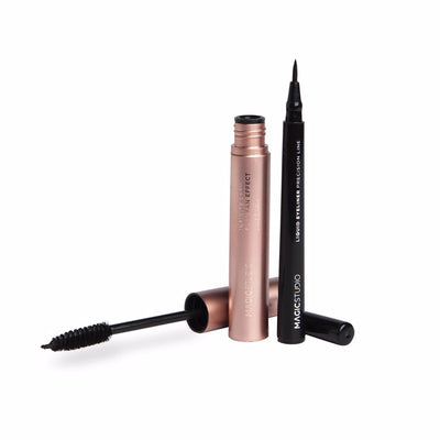 Shaky liquid eyeliner &volume mascara setti 2 kpl - MAGIC STUDIO