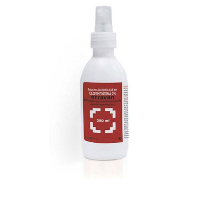 Clorhexidina 2 % vesiliuos sumute 250 ml - ORRAVAN