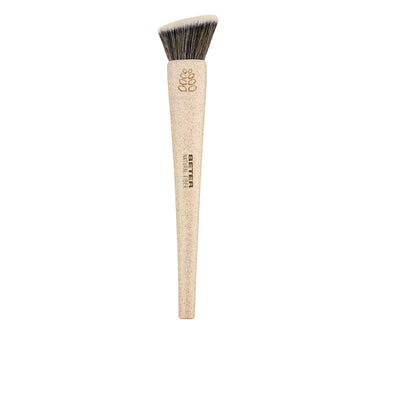 Makeup brush flat top kabuki luonnonkuitu #beige 1 kpl - BETER