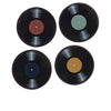 Vinyyli coaster halkaisija 10 cm, 4 kpl - HOME DECO FACTORY