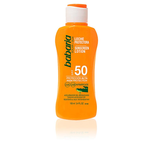 Babaria Leche Protectora Solar Con Aloe Vera Spf50 100Ml | Vuodevaatteet.fi