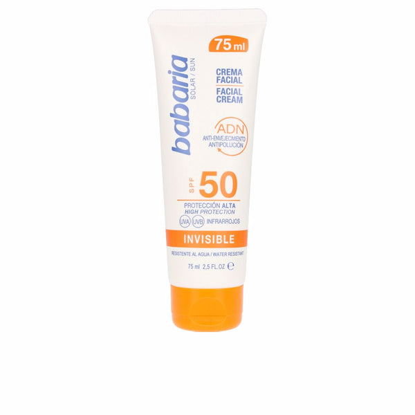 Babaria Solar adn invisible aurinkovoide kasvoille spf50 75 ml | Vuodevaatteet.fi